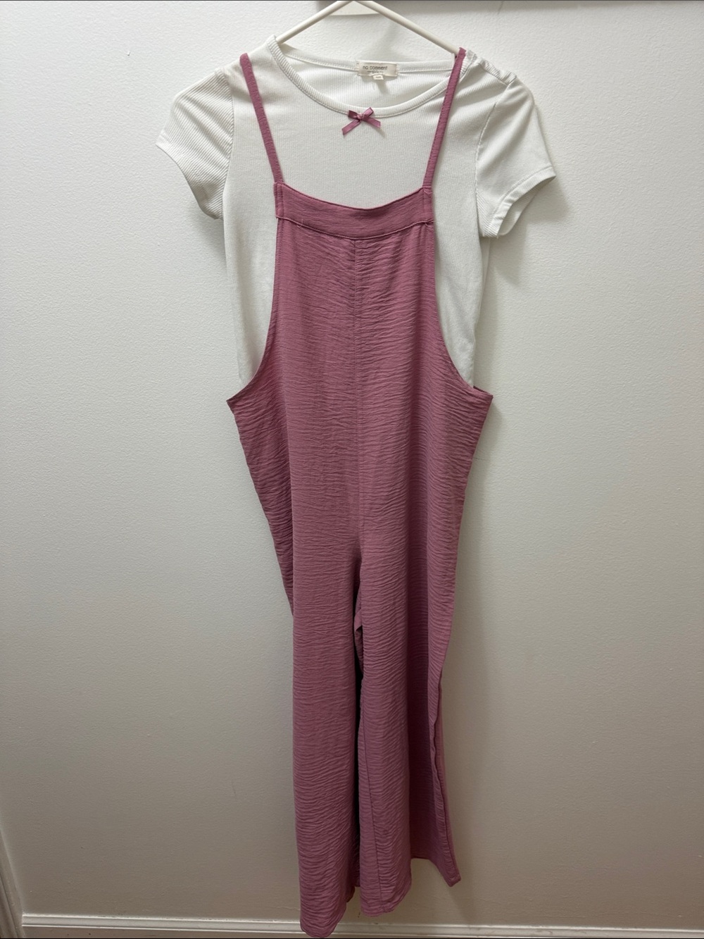 No Comment Girls Pink Sleeveless Jumpsuit and top
